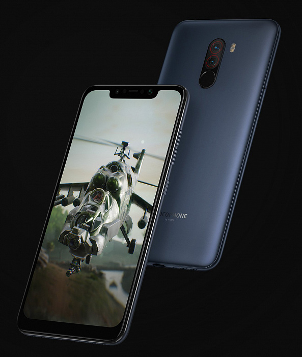Смартфон Xiaomi Pocophone F1 128Gb M1805E10A (Graphite Black) купить в интернет-магазине icover