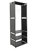 Вешалка напольная для одежды узкая с перегородками Ridberg 1.0 (Black) купить в интернет-магазине icover