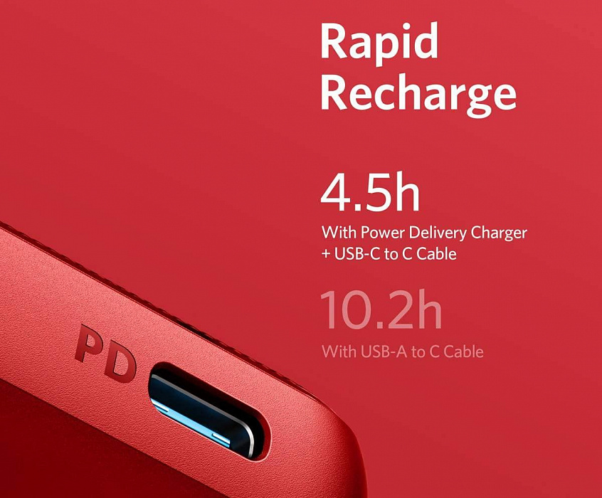 Внешний аккумулятор Anker PowerCore III Sense 10000 mAh (Red) купить в интернет-магазине icover