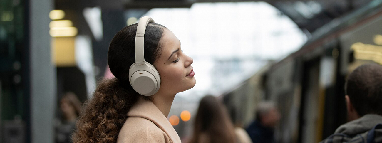 Bluetooth-наушники с микрофоном Sony WH-1000XM4 (Silver) купить в интернет-магазине icover