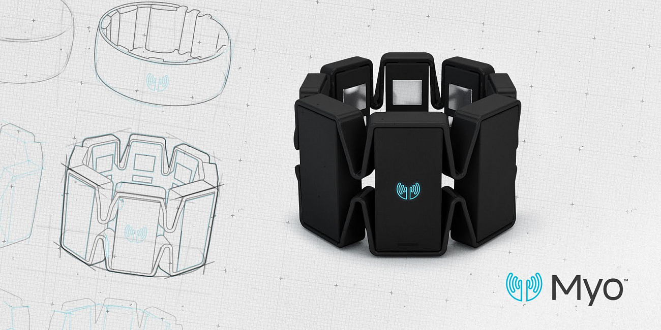 ThalmicLabs Myo Gesture Control - браслет для управления при помощи жестов (Black) купить в интернет-магазине icover