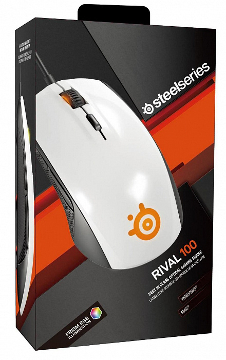SteelSeries Rival 100 (62335) - оптическая мышь (White) купить в интернет-магазине icover