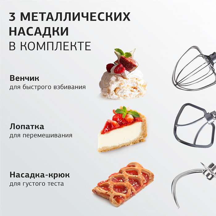 Миксер планетарный Starwind SPM5186 1000Вт (Coral) купить в интернет-магазине icover