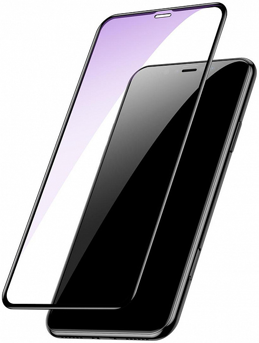 Защитное стекло BlueO  Silk Full Cover Anti-glare (NPB10-6.1(19) для iPhone 11/XR (Black) купить в интернет-магазине icover