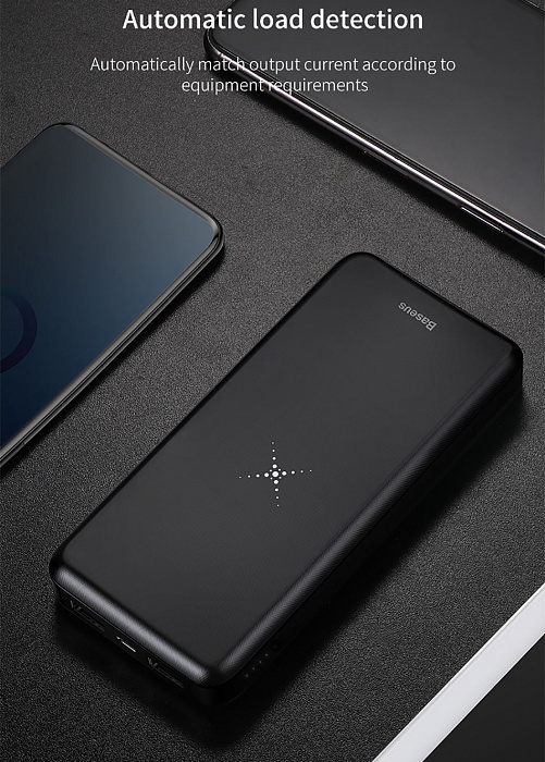 Внешний аккумулятор Baseus M36 Wireless Charger (PPALL-M3601) 10000 mAh (Black) купить в интернет-магазине icover