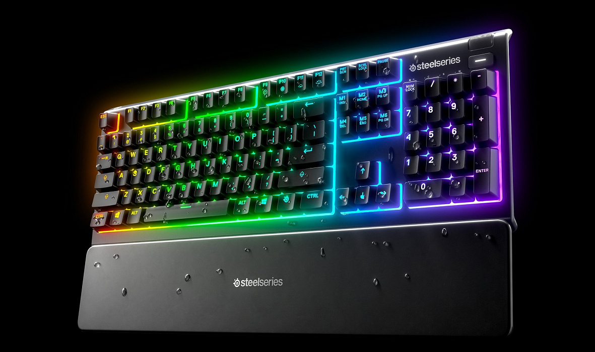 Игровая клавиатура SteelSeries Apex 3 (Black) купить в интернет-магазине icover