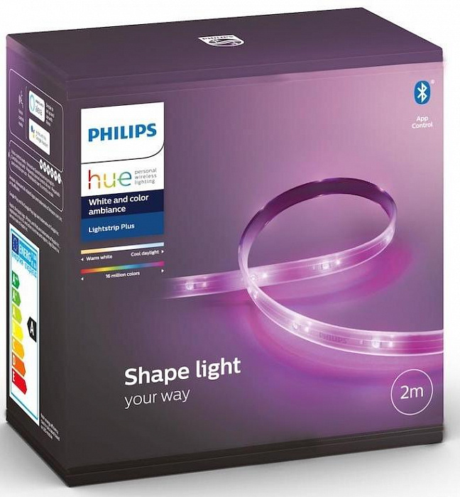 Светодиодная лента и базовый блок Philips Hue Plus 929002269110 (White) купить в интернет-магазине icover
