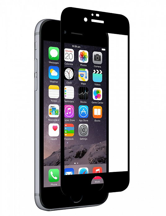 Moshi iVisor Glass (99MO075007) - защитное стекло для iPhone 6 (Black) купить в интернет-магазине icover