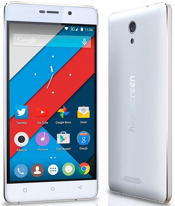 Смартфон Highscreen Power Five (Silver/White) купить в интернет-магазине icover