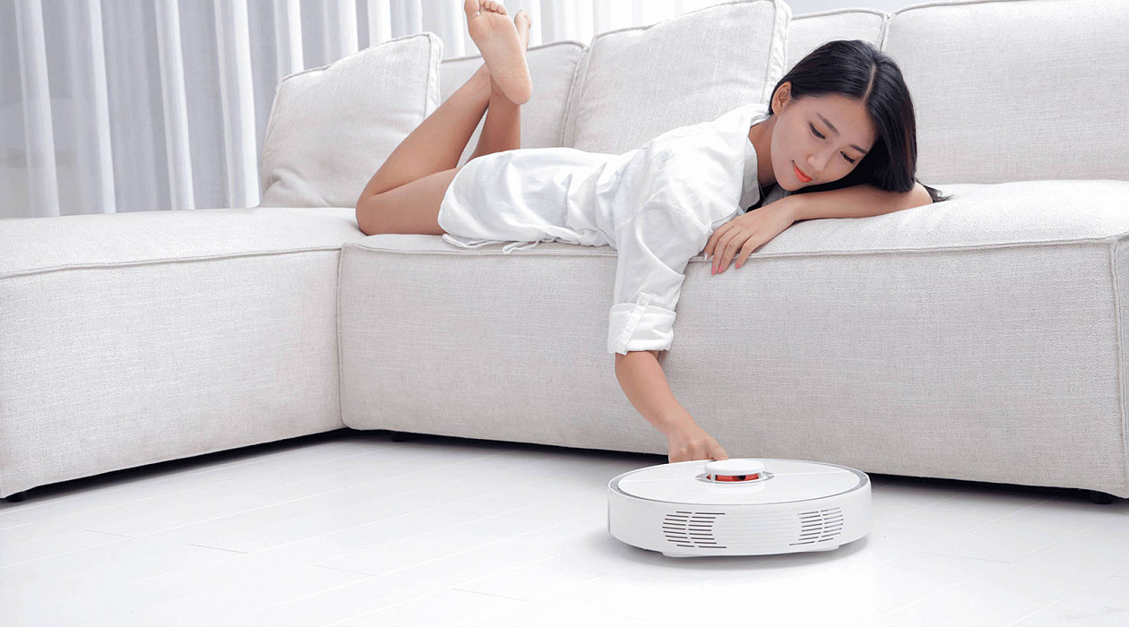 Робот-пылесос Xiaomi Mi Roborock Sweep One S50 (White/Grey) купить в интернет-магазине icover