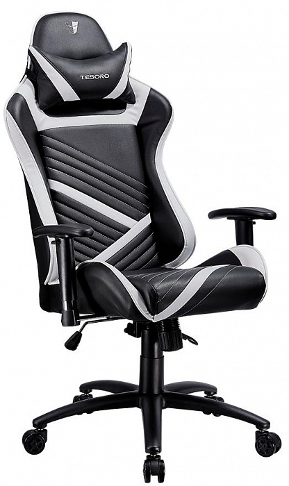Игровое кресло Tesoro Zone Speed (Black/White) купить в интернет-магазине icover