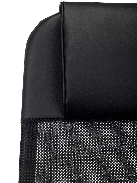 Кресло руководителя Бюрократ CH-NOVA LUX сетка/ткань/экокожа/пластик (Black) купить в интернет-магазине icover
