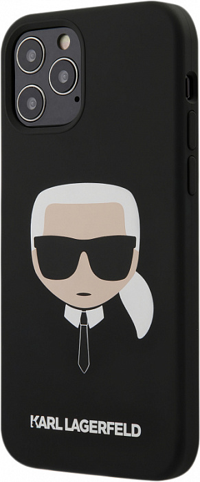 Karl Lagerfeld KLHCP12MSLCHWH Coque pour iPhone 12/12 Pro 6,1 Blanc Silicone Choupette 