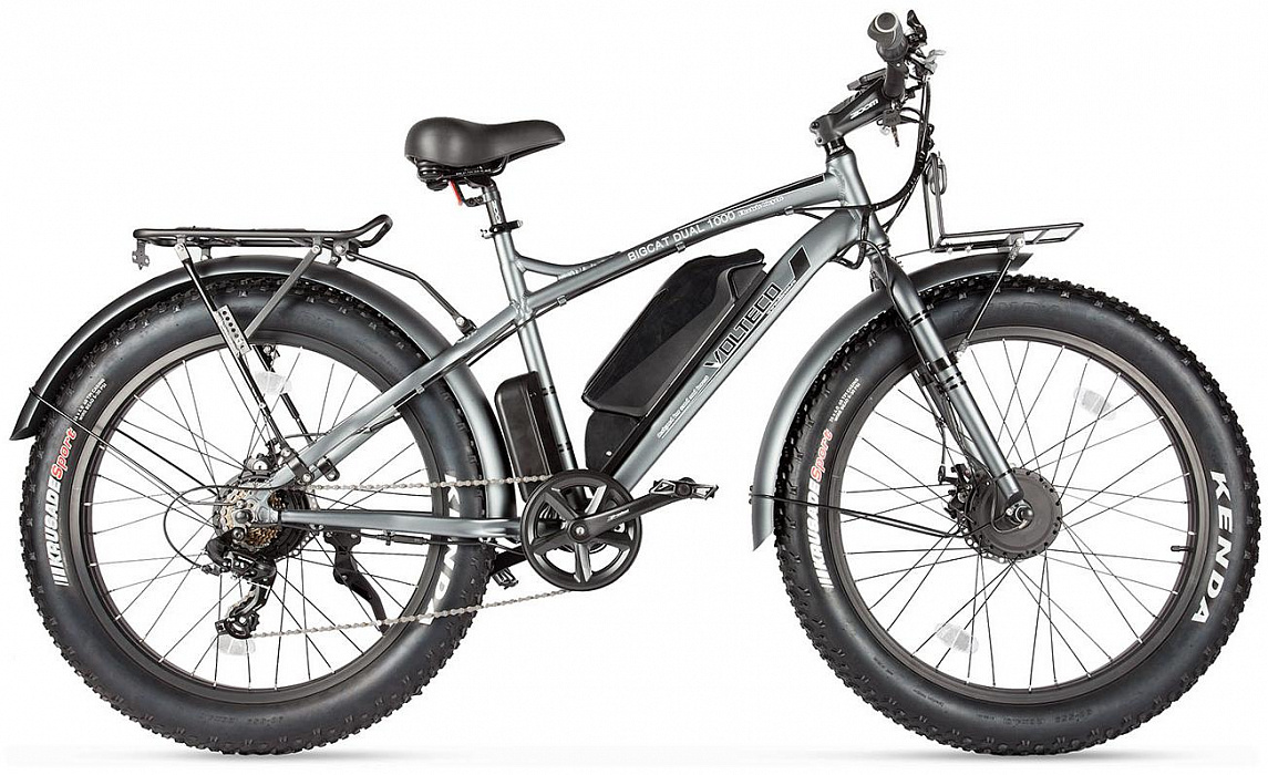 Велогибрид Eltreco Volteco BigCat Dual New (Dark Grey) купить в интернет-магазине icover
