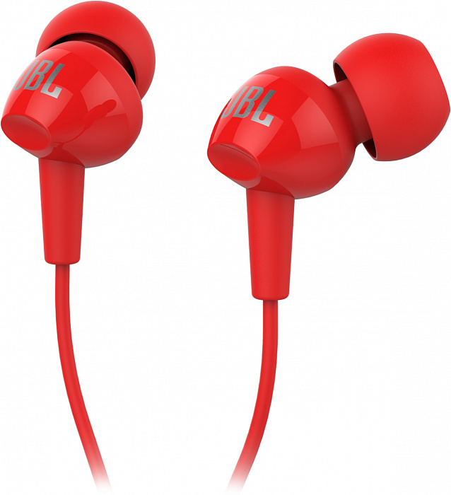 Внутриканальные наушники с микрофоном JBL C100SI JBLC100SIURED (Red) купить в интернет-магазине icover
