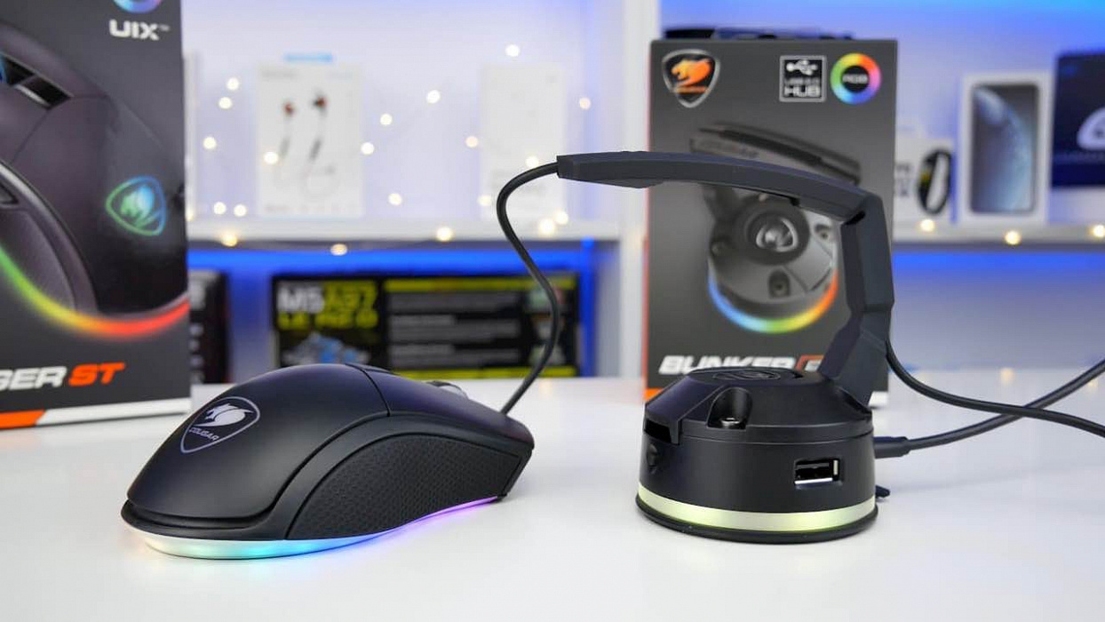 Держатель Cougar Bunker RGB для кабеля мыши (Black) купить в интернет-магазине icover