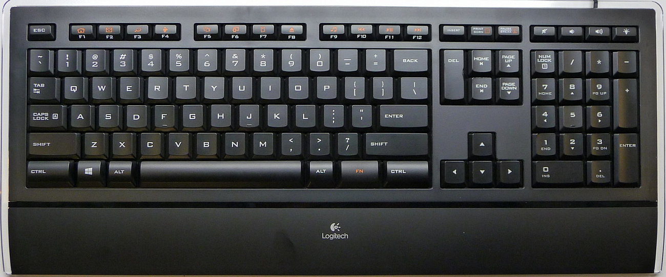 USB-клавиатура Logitech Illuminated K740 920-005695 (Black) купить в интернет-магазине icover
