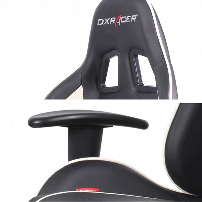 Компьютерное кресло DXRacer OH/FE08/NW (Black/White) купить в интернет-магазине icover