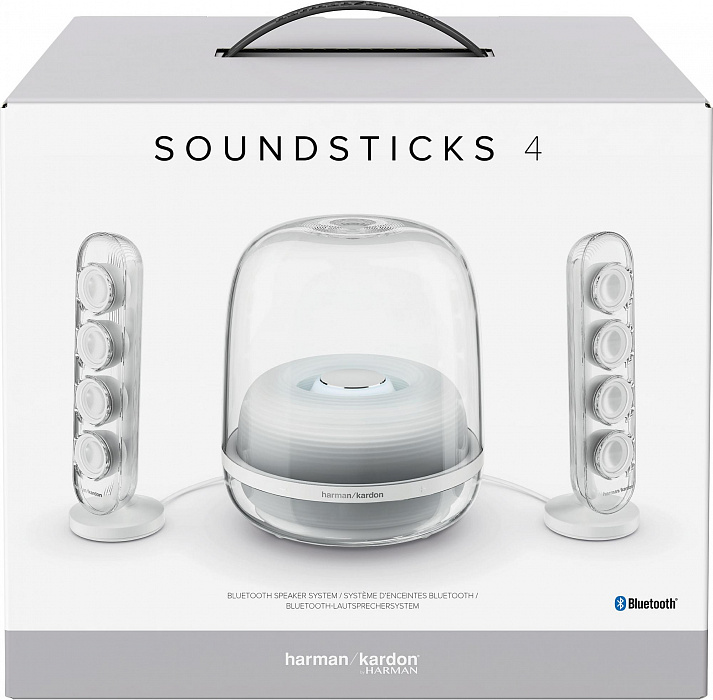 Акустическая система Harman Kardon SoundSticks 4 (White) купить в интернет-магазине icover