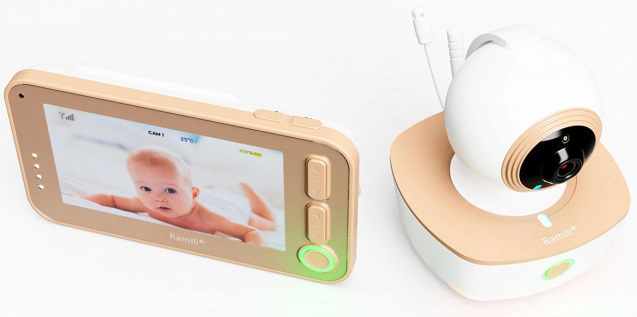 Видеоняня Ramili Baby RV1300X3 (Gold) купить в интернет-магазине icover