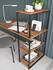 Стол-стеллаж лофт мини RIDBERG MEMPHIS (Dark Oak/Black) купить в интернет-магазине icover
