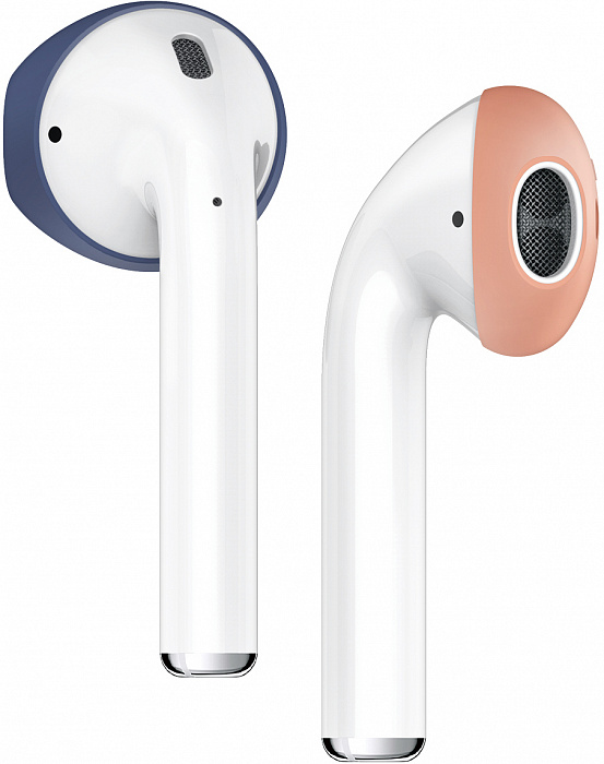 Держатель Elago Secure Fit (EAP-PADSM-JINP) для наушников Apple AirPods (Jean Indigo/Peach) купить в интернет-магазине icover
