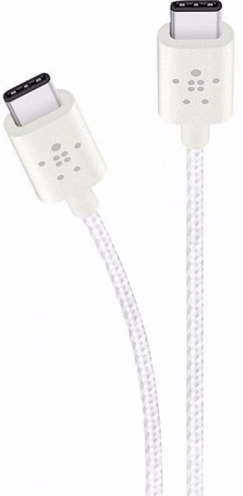 Кабель Belkin Mixit Metallic USB-C to USB-C 1.8 m F2CU041BT06-WHT (White) купить в интернет-магазине icover