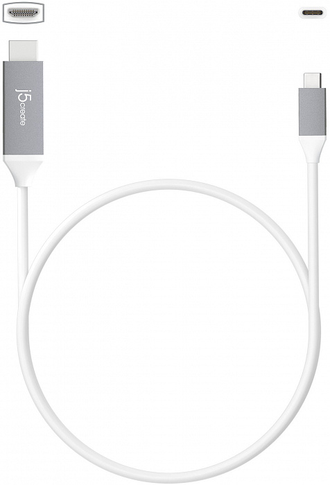 Переходник j5create JCC153G USB-C to 4K HDMI (Silver) купить в интернет-магазине icover