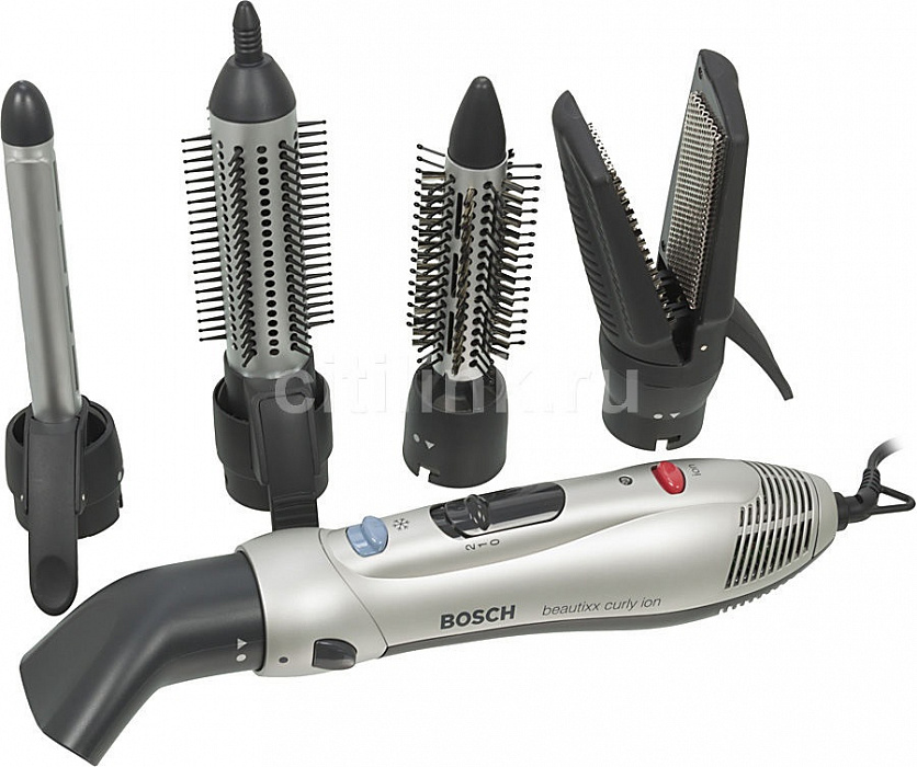 Bosch Beautixx Curly ION (PHA 2661) - фен-щетка (Grey) купить в интернет-магазине icover