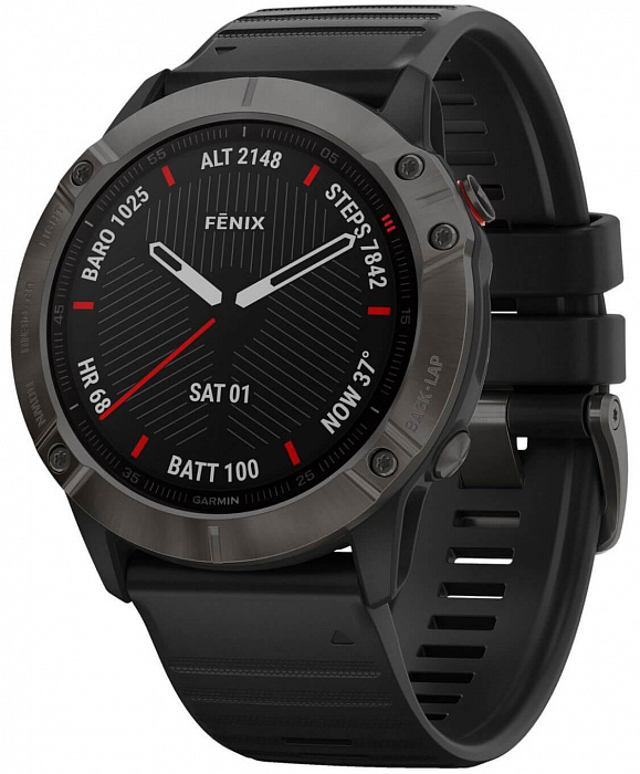 Спортивные часы Garmin Fenix 6X Sapphire 010-02157-11 (Carbon Grey DLC/Black) купить в интернет-магазине icover