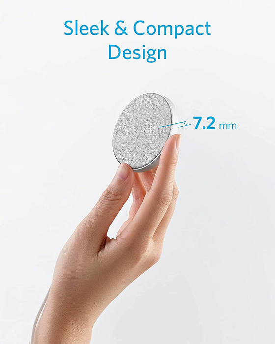 Беспроводное зарядное устройство Anker PowerWave Select+ Magnetic Pad A2566 (Silver) купить в интернет-магазине icover