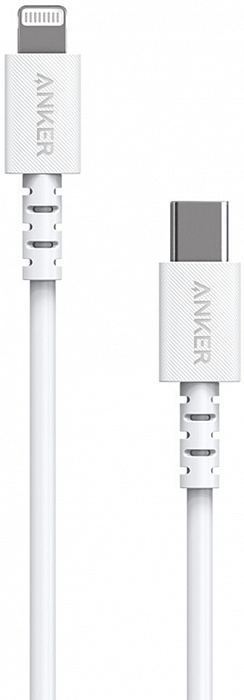 Кабель для iPod, iPhone, iPad Anker PowerLine Select (A8612H21) USB-C/Lightning 0.9m (White) купить в интернет-магазине icover