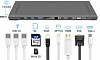 USB-концентратор Wiwu Apollo 11-in-1 USB-C (Space Grey) купить в интернет-магазине icover