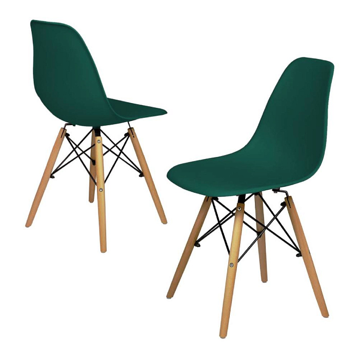 Комплект стульев Ridberg DSW EAMES 2 шт. (Deep Green) купить в интернет-магазине icover