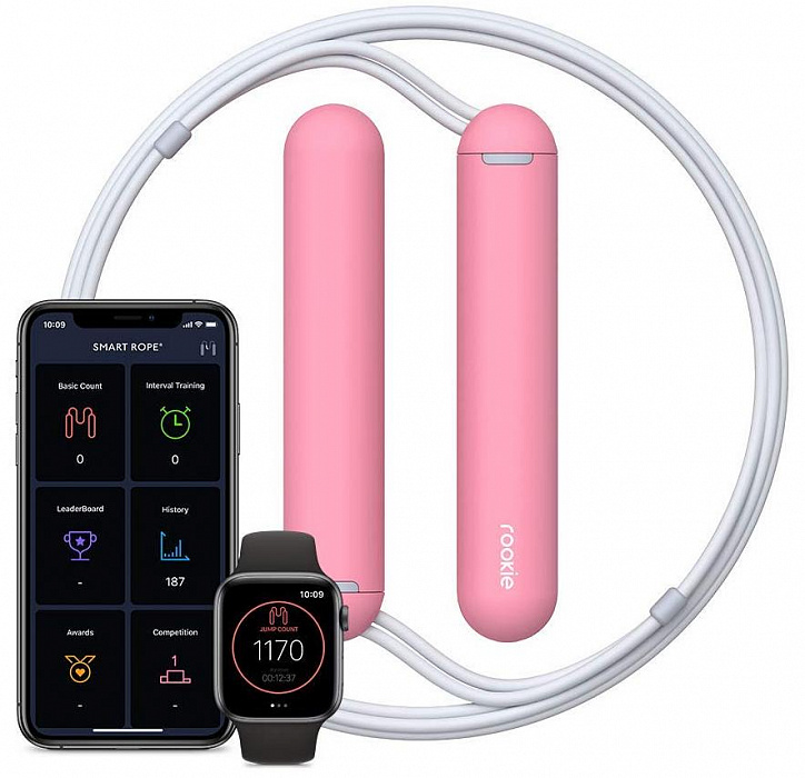 Умная скакалка Tangram Smart Rope Rookie (Pink) купить в интернет-магазине icover