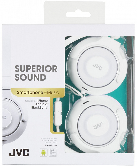 JVC HA-SR225 - накладные наушники (White) купить в интернет-магазине icover