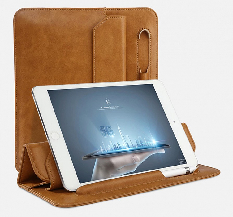 Чехол Jisoncase Mircofiber Leather Case (JS-IM5-01M20) для iPad Mini 5 2019 (Brown) купить в интернет-магазине icover