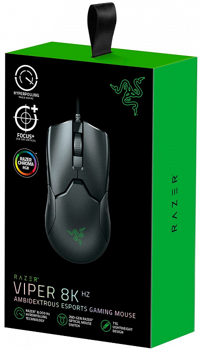 Игровая мышь Razer Viper 8KHz RZ01-03580100-R3M1 (Black) купить в интернет-магазине icover