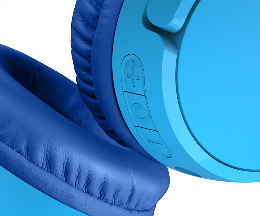 Детские Bluetooth-наушники с микрофоном Belkin Soundform Mini AUD002btBL (Blue) купить в интернет-магазине icover