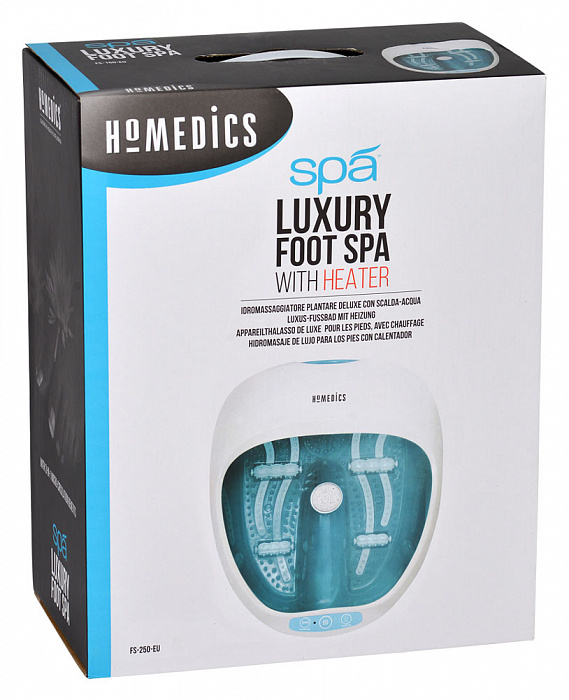 HoMedics FS-250-EU - гидромассажная ванночка для ног (White/Blue) купить в интернет-магазине icover
