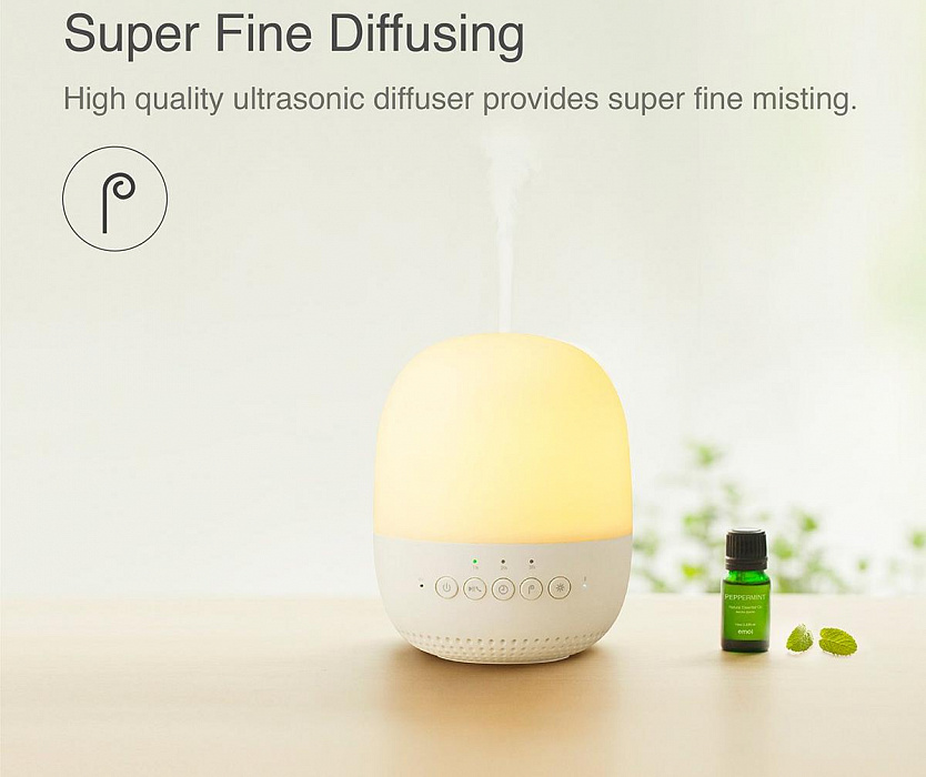 Умный арома-диффузор Emoi Aroma Diffuser Lamp Speaker H0035 (White) купить в интернет-магазине icover