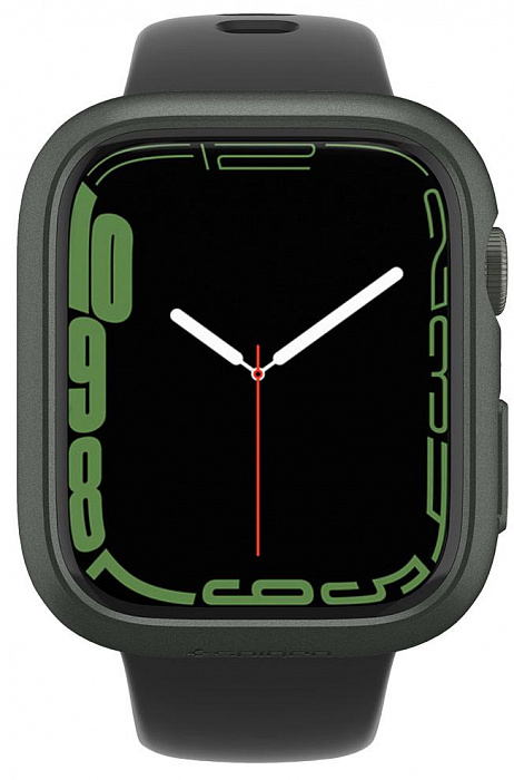 Чехол Spigen Thin Fit (ACS04175) для Apple Watch Series 7 45 mm (Military Green) купить в интернет-магазине icover