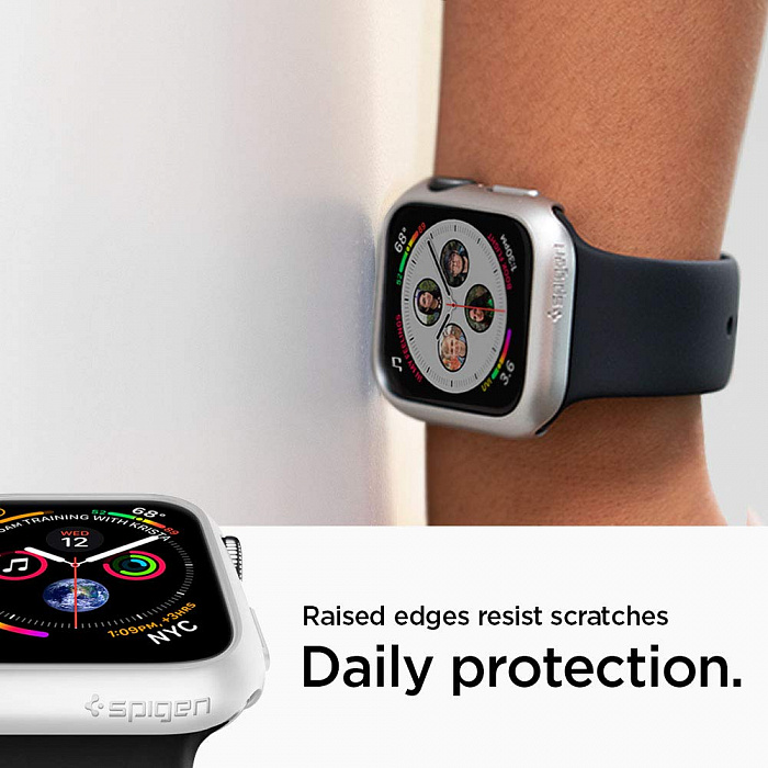 Чехол Spigen Thin Fit (062CS24475) для Apple Watch Series SE/6/4 44 mm (White) купить в интернет-магазине icover
