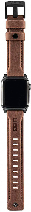 Ремешок Urban Armor Gear Leather (19149B114080) для Apple Watch Series 2/3/4 38/40 mm (Brown) купить в интернет-магазине icover