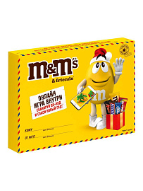 Сладкий подарок M&M's & Friends Посылка на Новый Год, набор конфет M&M's, Snickers, Twix, Bounty, Milky Way и Mars с онлайн-игрой внутри (16 х 99 г.) купить в интернет-магазине icover