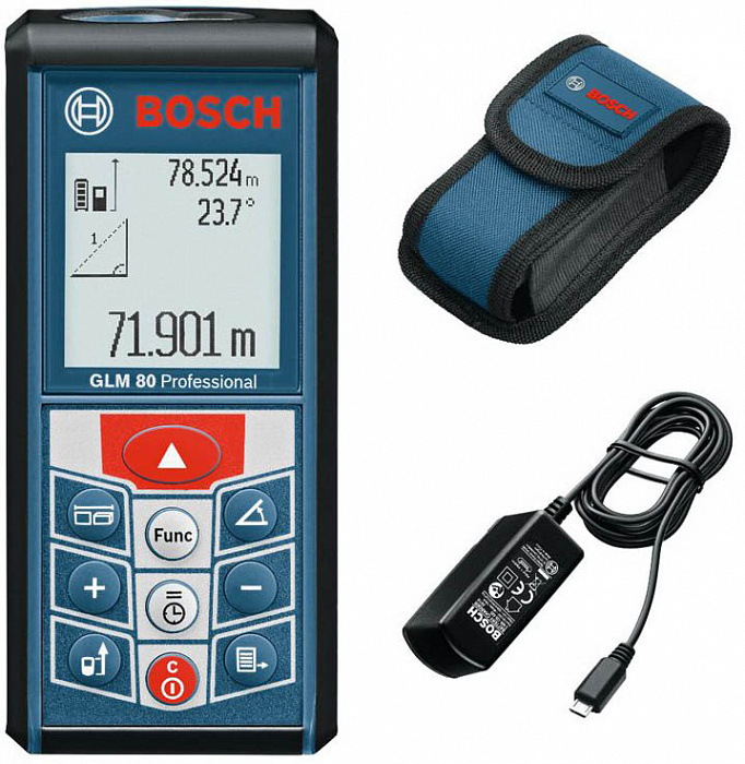 Bosch GLM 80 Professional (0.601.072.300) - дальномер-уклономер лазерный купить в интернет-магазине icover