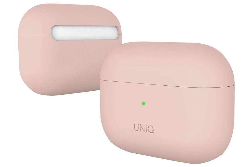 Чехол Uniq Lino Hybrid Liquid Silicon для AirPods Pro (Blush Pink) купить в интернет-магазине icover