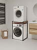 Стеллаж лофт для стиральной и сушильной машины RIDBERG CHICO (Oak/Black) купить в интернет-магазине icover