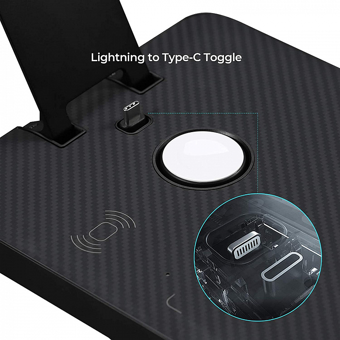 Беспроводное зарядное устройство Pitaka Air Omni Lite (Black) купить в интернет-магазине icover