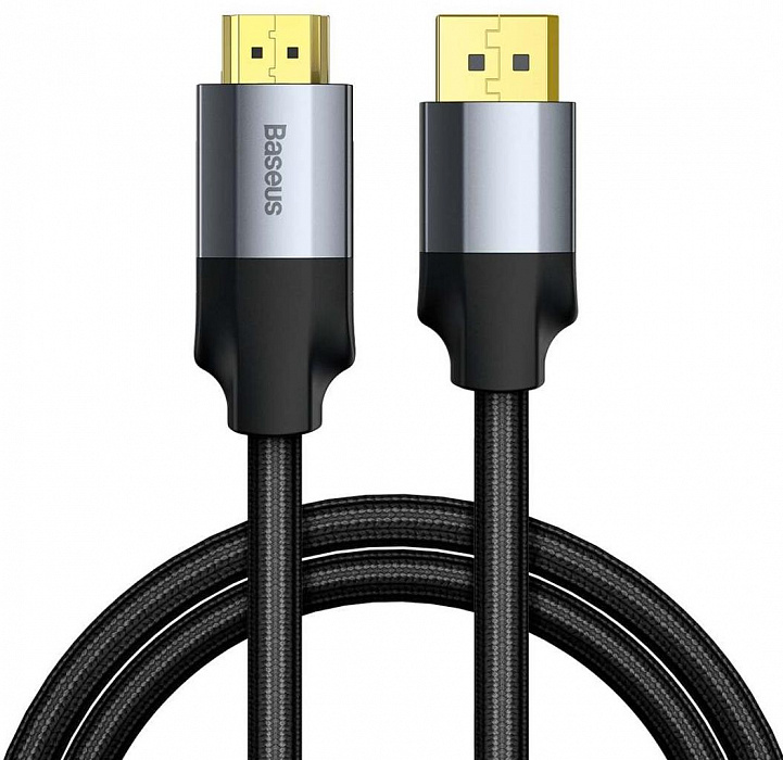 Кабель Baseus Enjoyment Series (CAKSX-H0G) DisplayPort/HDMI 1m (Dark Grey) купить в интернет-магазине icover